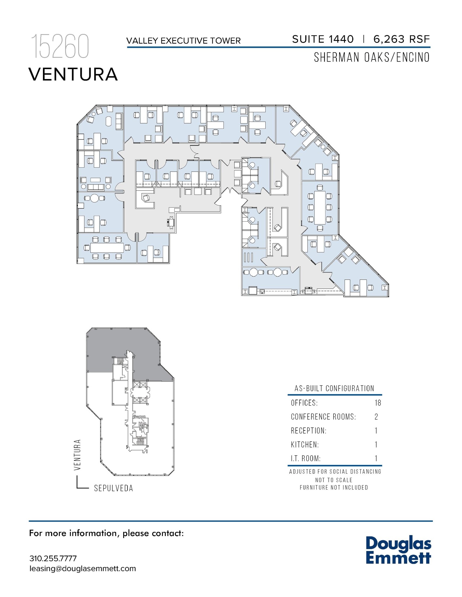 15260 ventura Blvd, Sherman Oaks, CA à louer Plan d’étage– Image 1 sur 1