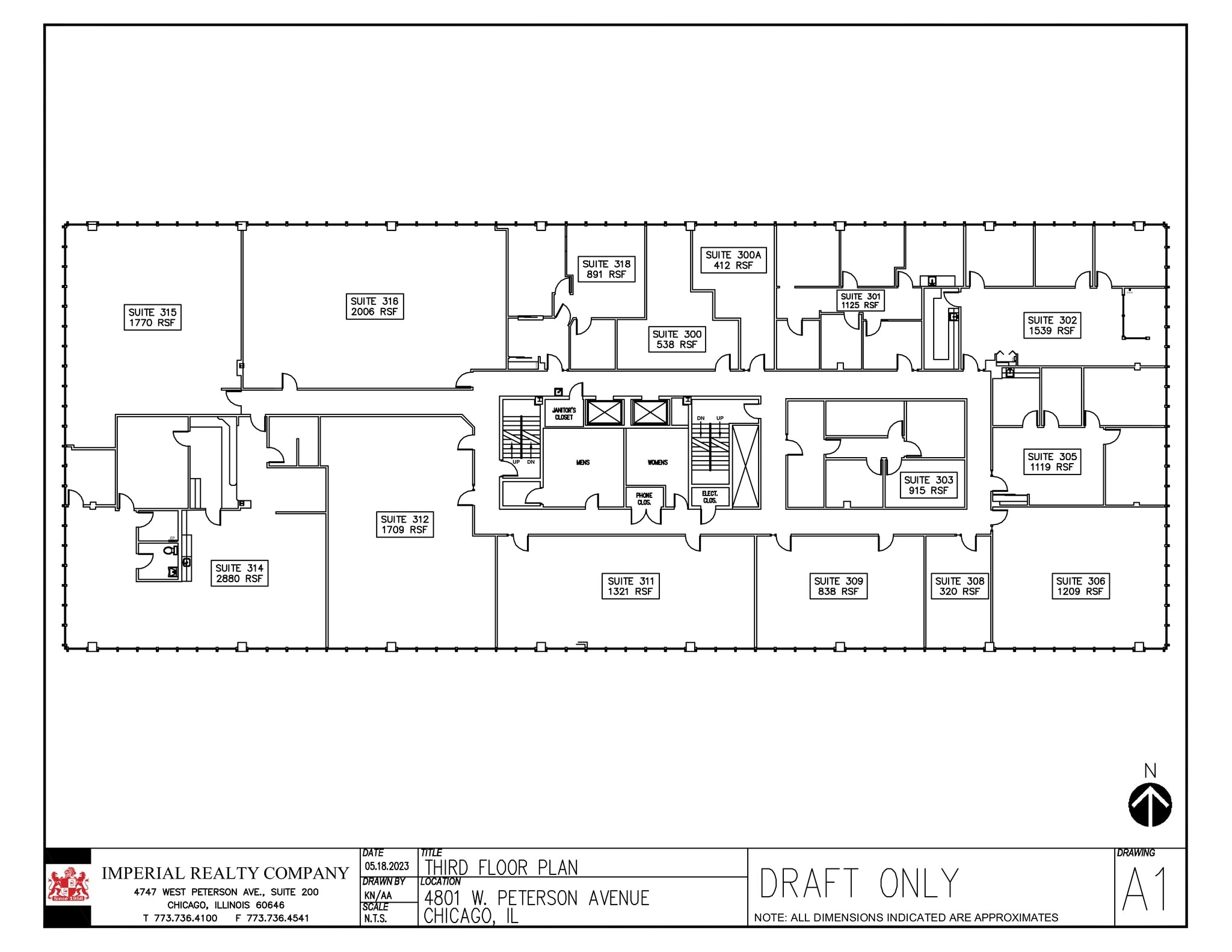 4801 W Peterson Ave, Chicago, IL à louer Plan de site– Image 1 sur 1