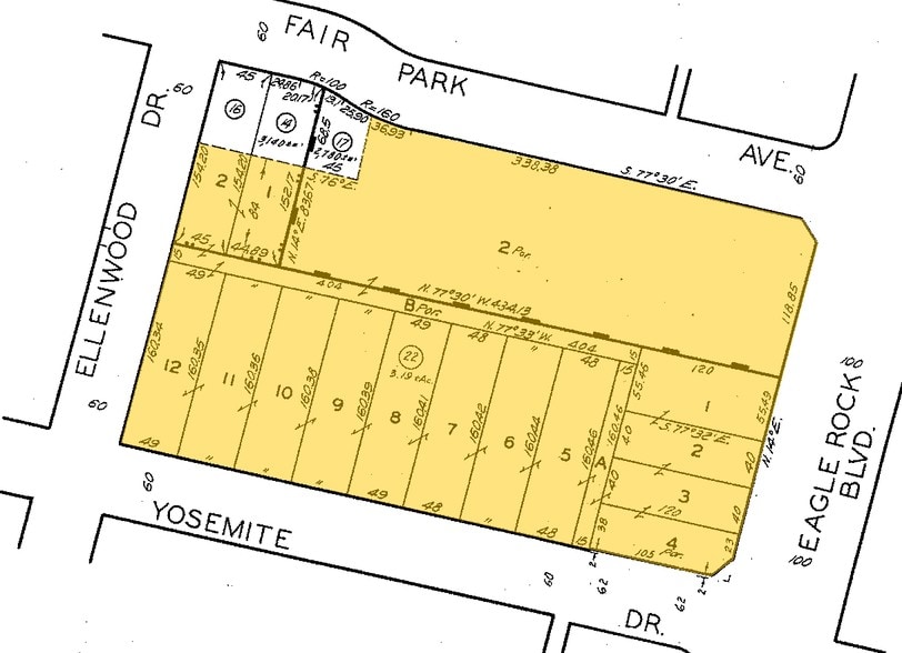 4903-4947 Eagle Rock Blvd, Los Angeles, CA à louer - Plan cadastral – Image 3 sur 13