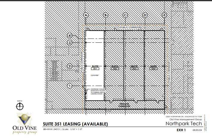 22001 Northpark Dr, Kingwood, TX à louer Plan d’étage– Image 1 sur 6