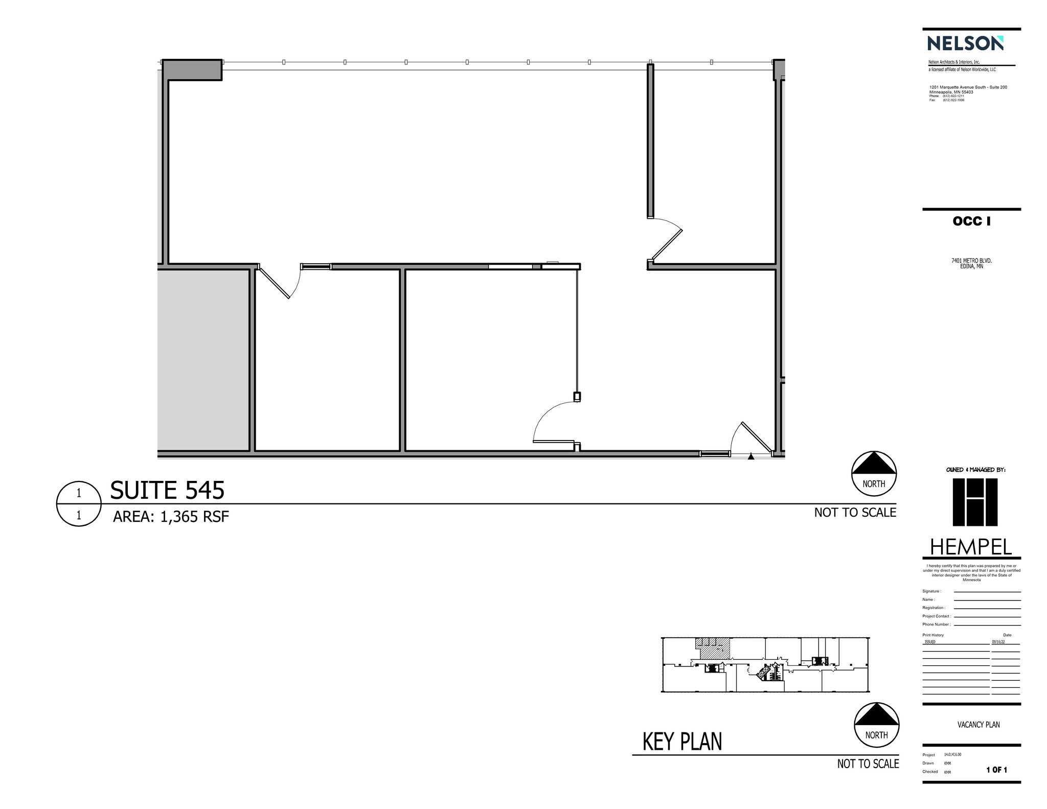 7401 Metro Blvd, Edina, MN à louer Plan de site– Image 1 sur 1