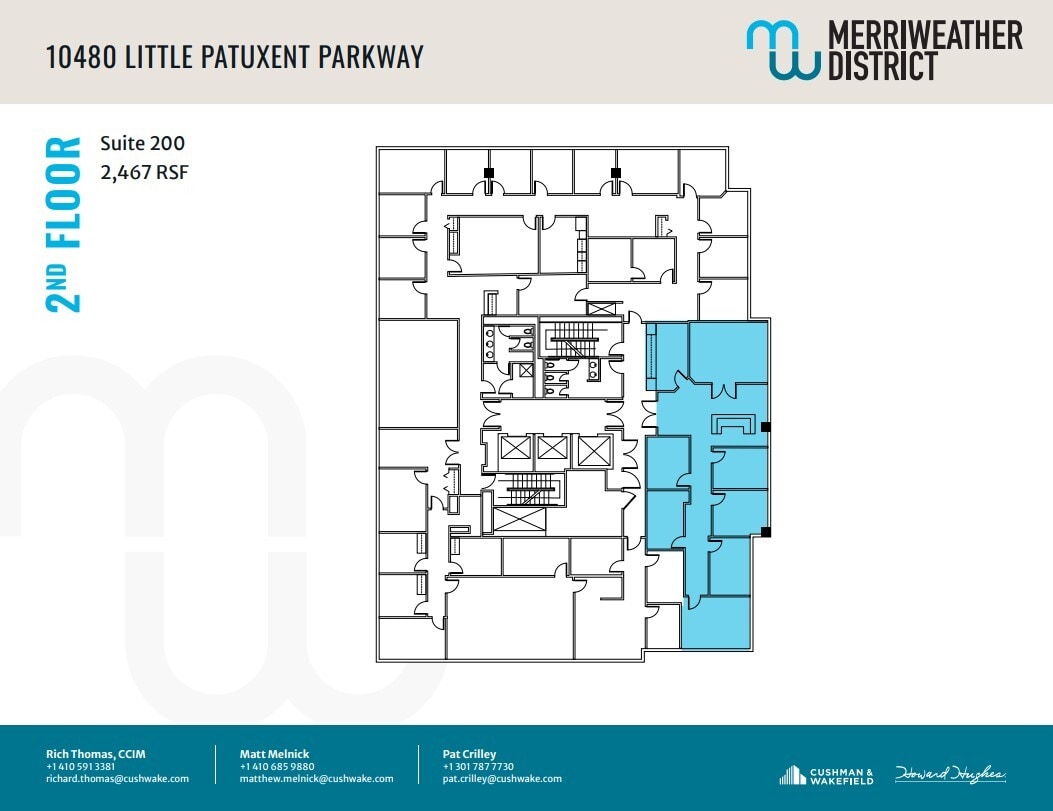 10480 Little Patuxent Pky, Columbia, MD à louer Plan d’étage– Image 1 sur 1