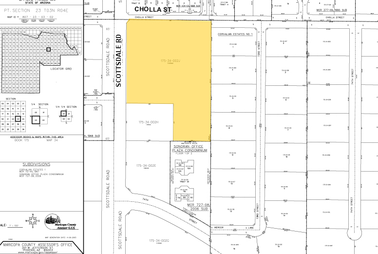 11333 N Scottsdale Rd, Scottsdale, AZ à louer - Plan cadastral – Image 2 sur 9