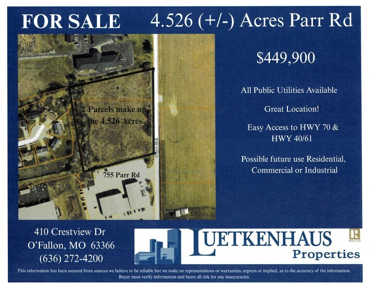 Parr Road, Wentzville, MO à vendre - Photo de l’immeuble – Image 2 sur 3