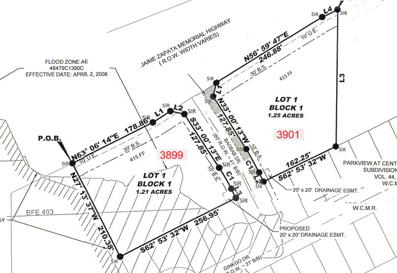 3701 Jaime Zapata Memorial Hwy, Laredo, TX à vendre Plan cadastral– Image 1 sur 8