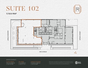 1015 2nd Ave, Seattle, WA à louer Plan d’étage– Image 1 sur 1