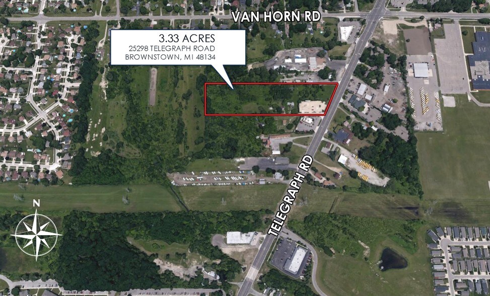 25298 Telegraph Rd, Flat Rock, MI à vendre - Photo de l’immeuble – Image 1 sur 1