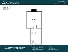 11511 Katy Fwy, Houston, TX à louer Plan d’étage– Image 1 sur 1