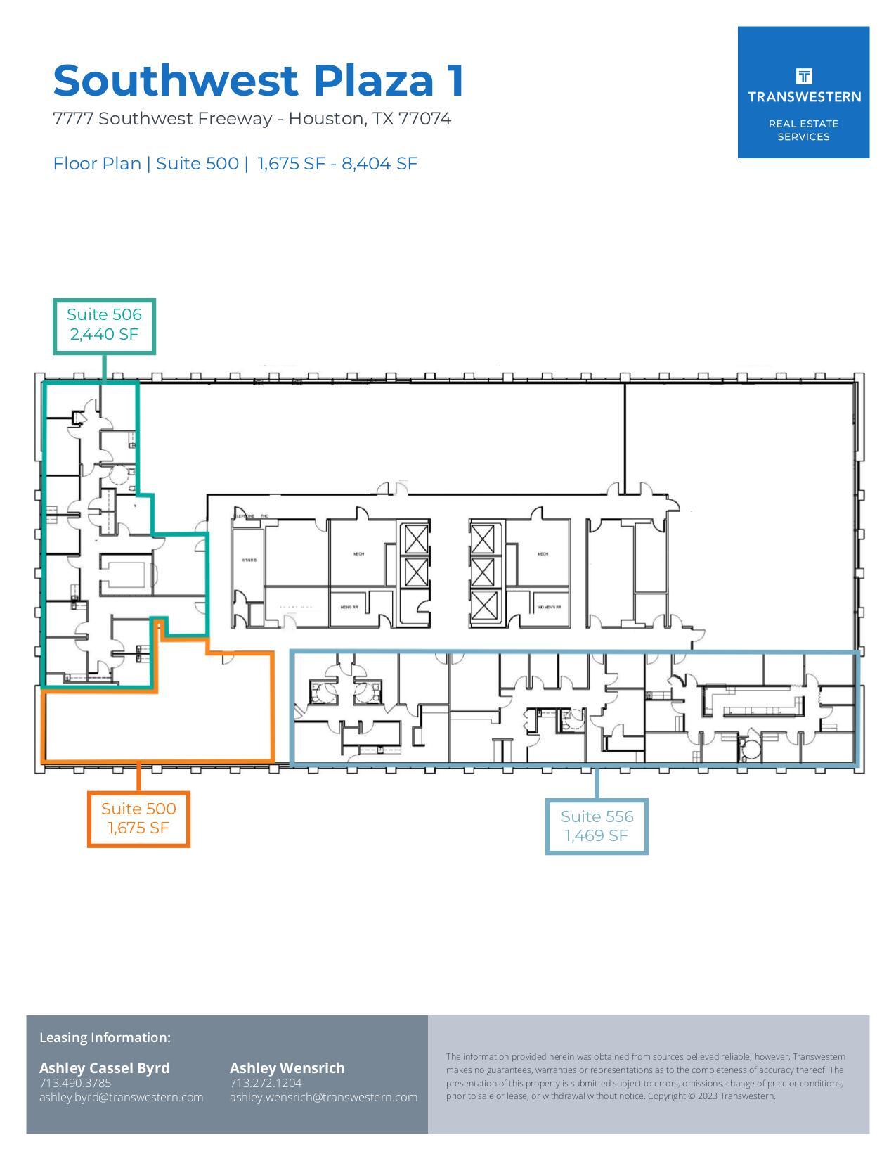 7737 Southwest Fwy, Houston, TX à louer Plan d’étage– Image 1 sur 1
