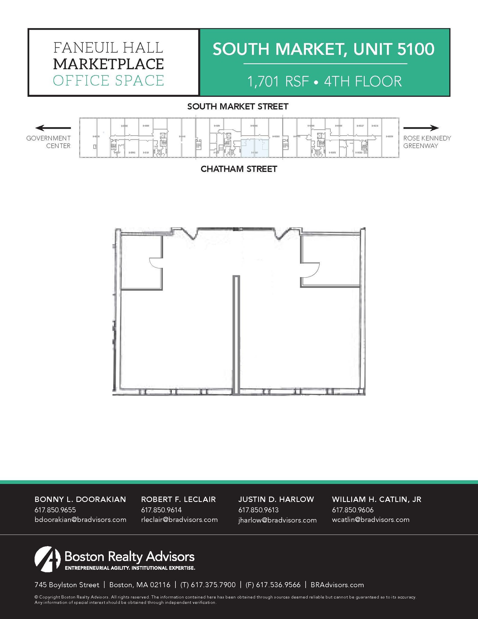 4 S Faneuil Hall Market Pl, Boston, MA à louer Plan d’étage– Image 1 sur 1