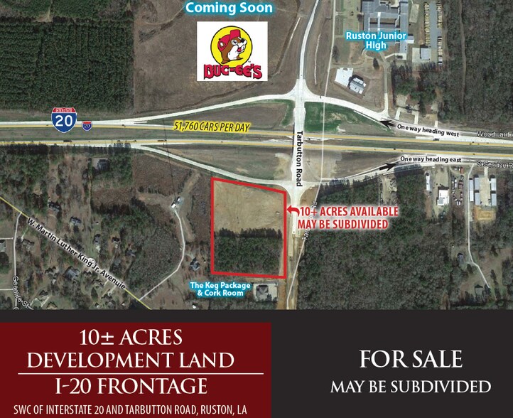 Tarbutton Rd, Ruston, LA à vendre - Aérien – Image 1 sur 1