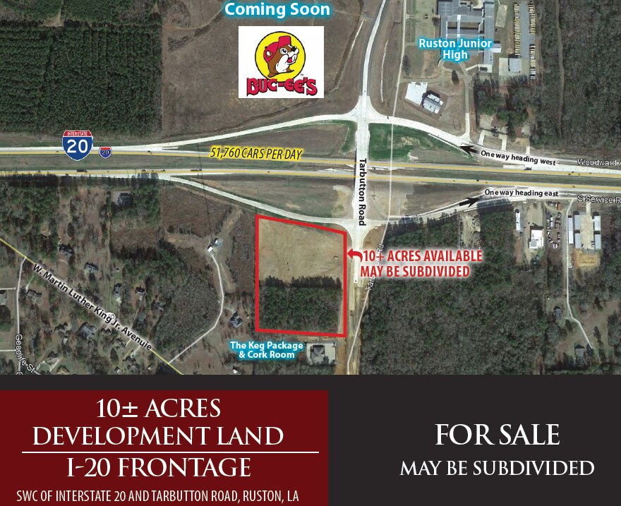 Tarbutton Rd, Ruston, LA à vendre Photo principale– Image 1 sur 2