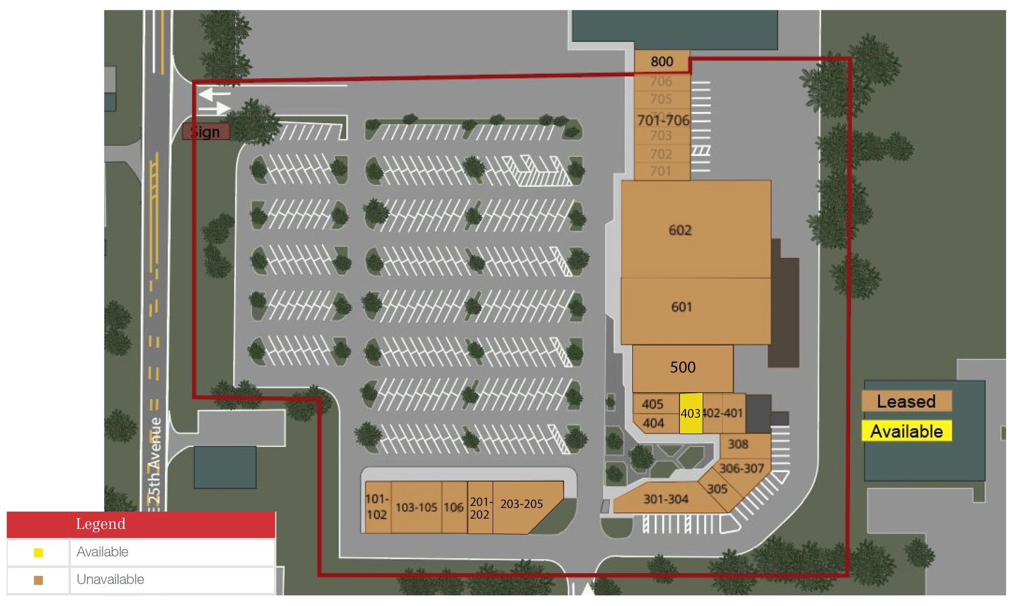 1601 NE 25TH Ave, Ocala, FL à louer Plan de site– Image 1 sur 1