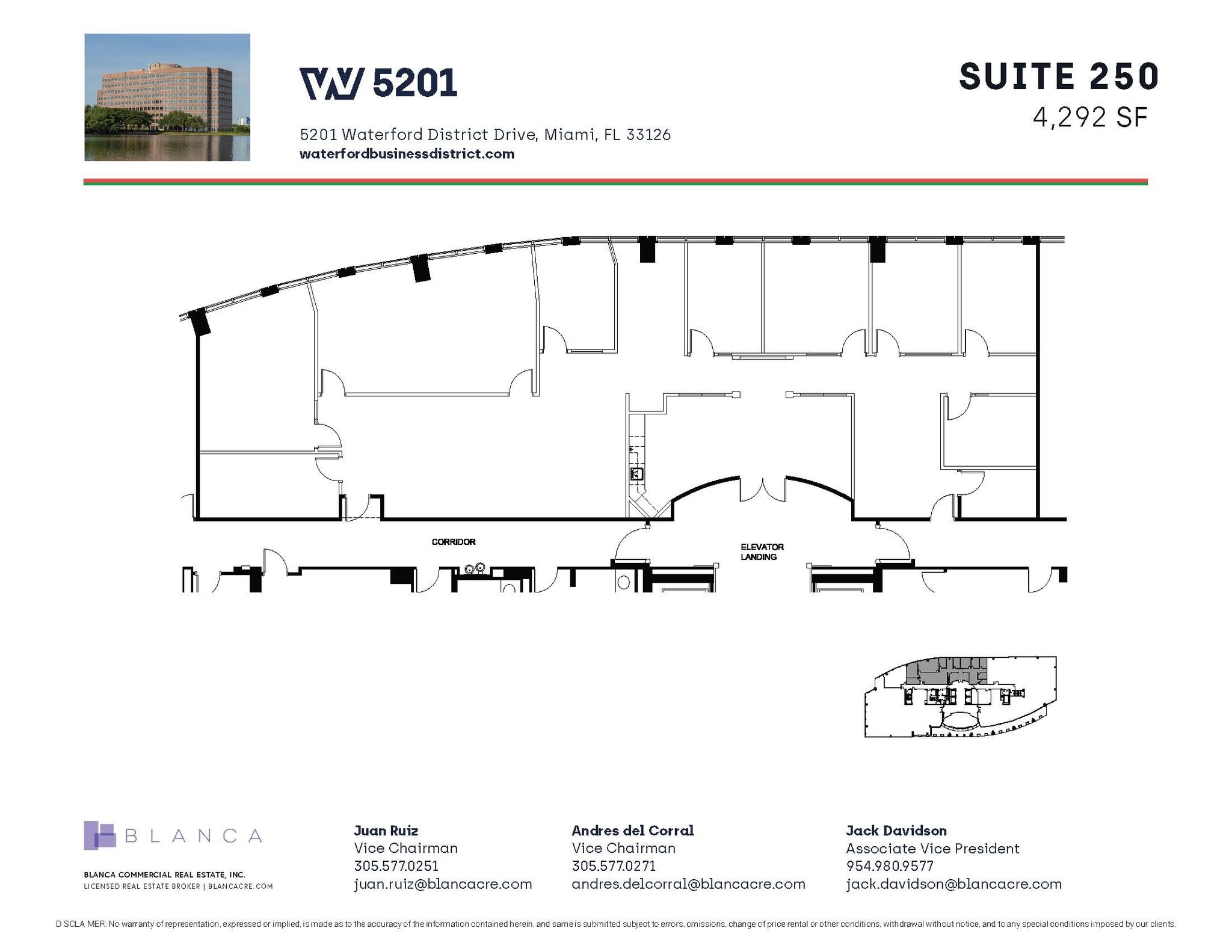 5200 Waterford District Dr, Miami, FL à louer Plan d’étage– Image 1 sur 1