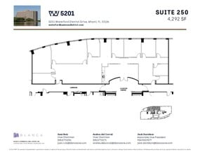 5200 Waterford District Dr, Miami, FL à louer Plan d’étage– Image 1 sur 1