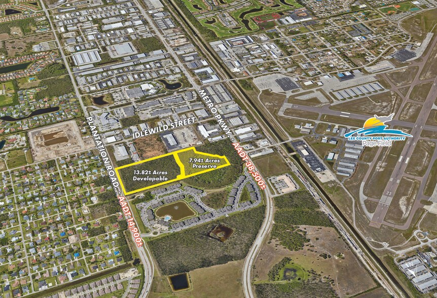 Plantation Road, Fort Myers, FL à vendre - Aérien – Image 3 sur 9