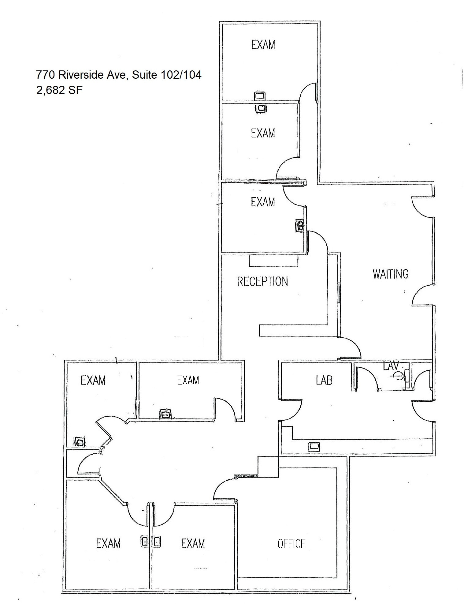 770 Riverside Ave, Adrian, MI à louer Plan d’étage– Image 1 sur 1