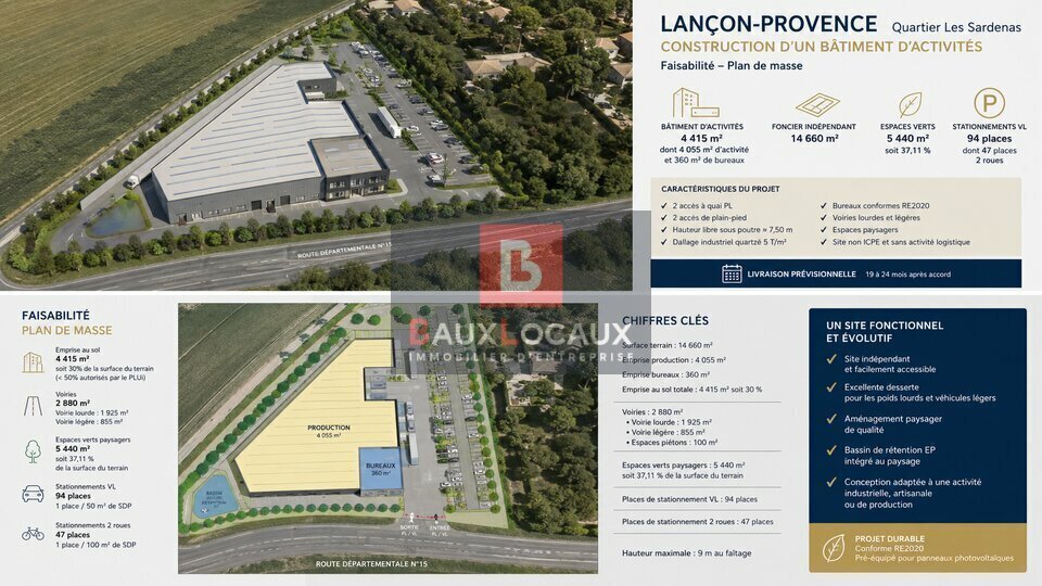 Local d'activités dans Lancon Provence à vendre - Plan de site – Image 1 sur 2
