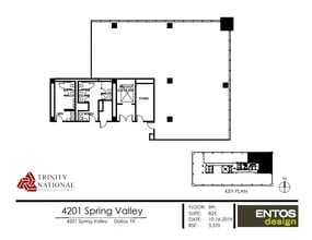 4201 Spring Valley Rd, Dallas, TX à louer Plan d’étage– Image 1 sur 1