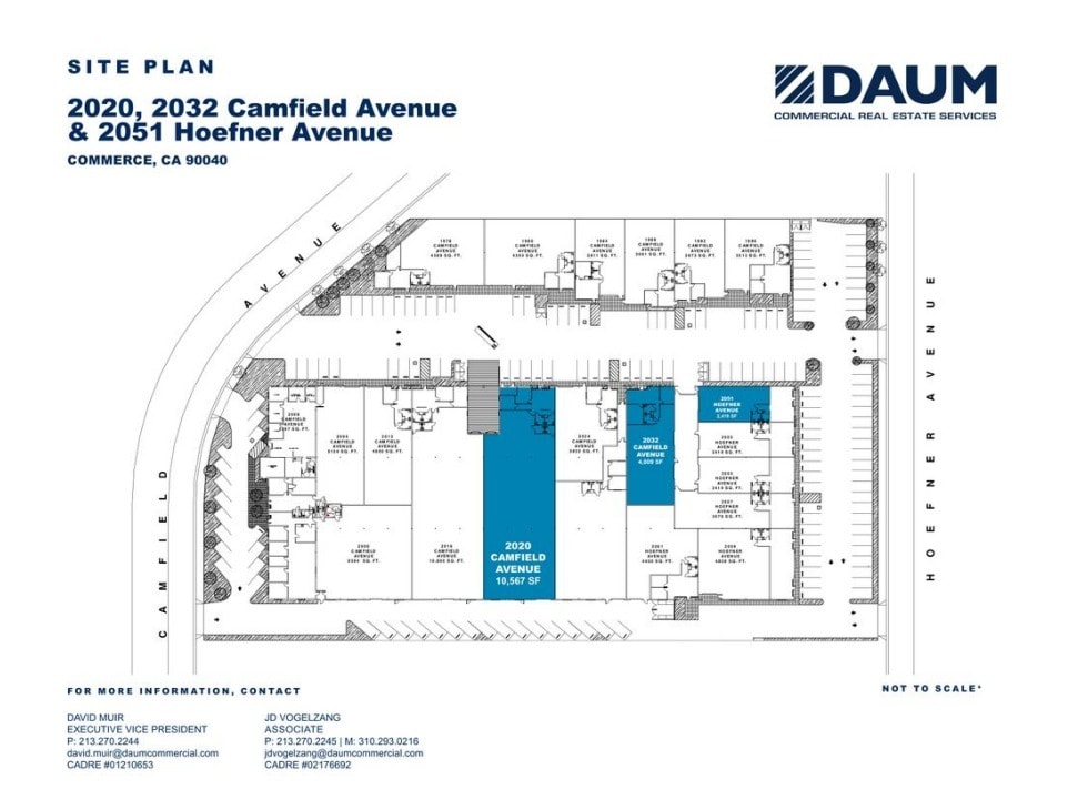 2000-2032 Camfield Ave, Commerce, CA à louer Plan d’étage– Image 1 sur 1