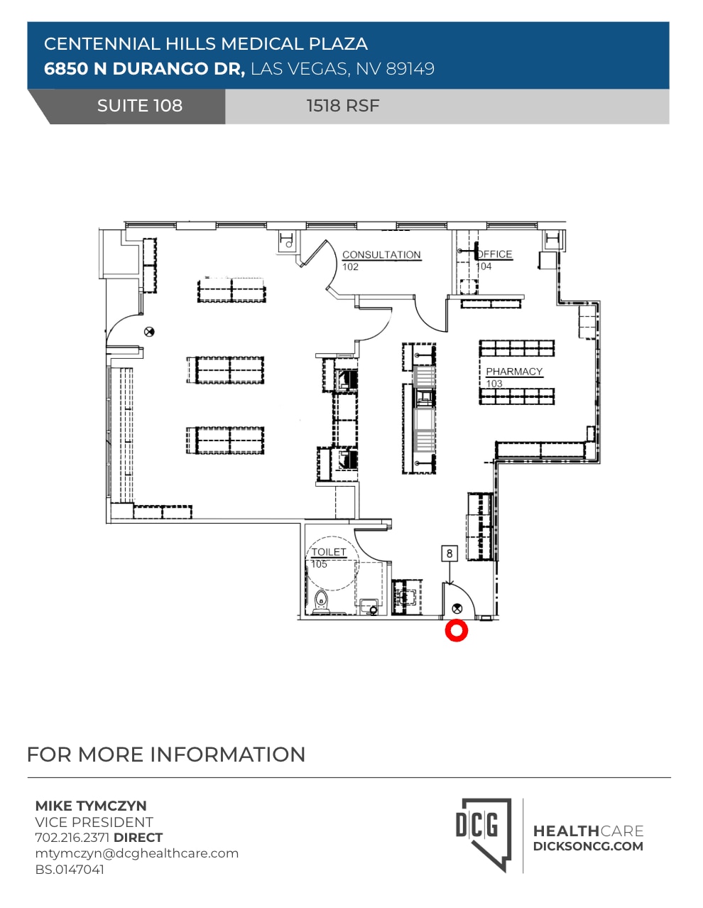 6850 N Durango Dr, Las Vegas, NV à louer Plan d’étage– Image 1 sur 1