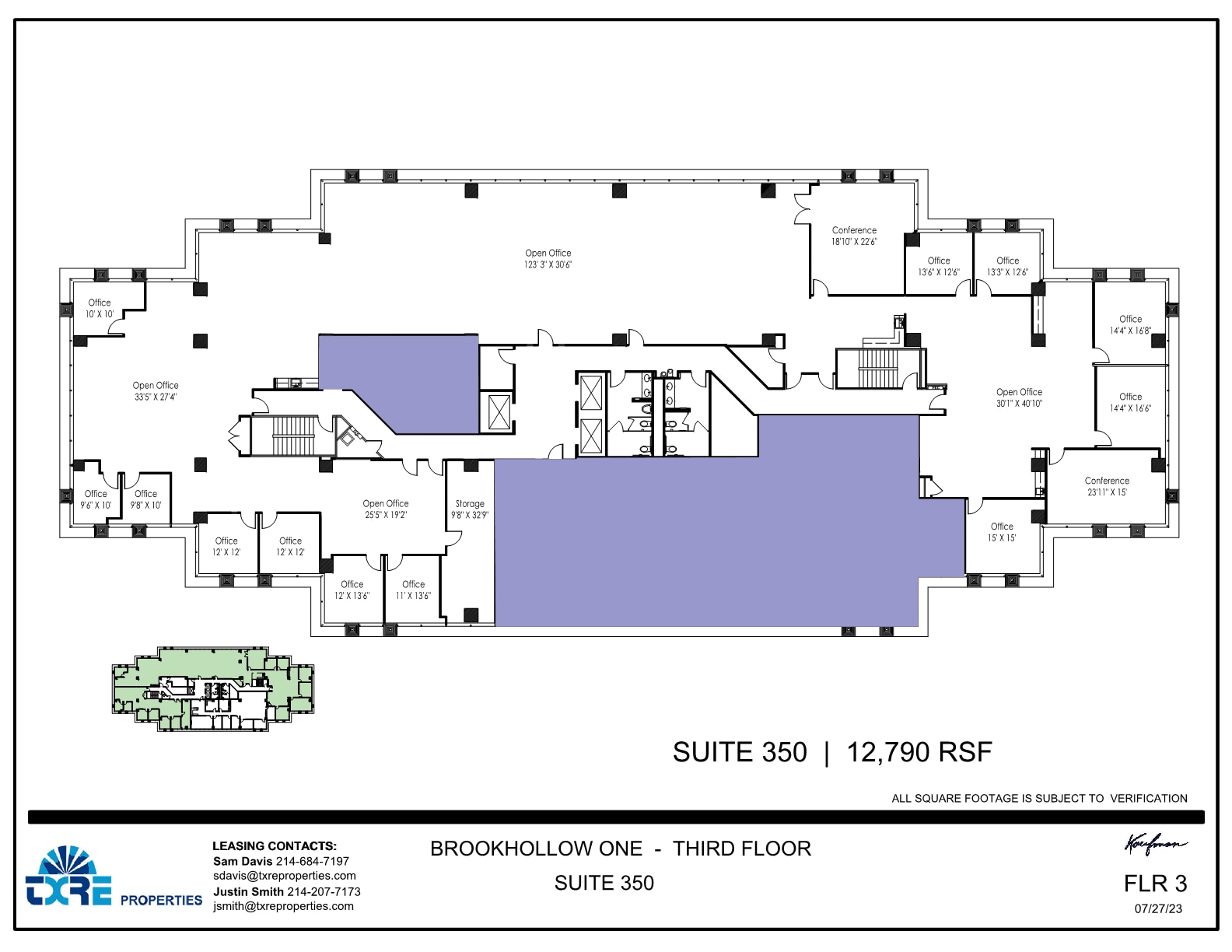 2301 E Lamar Blvd, Arlington, TX à louer Plan d’étage– Image 1 sur 2