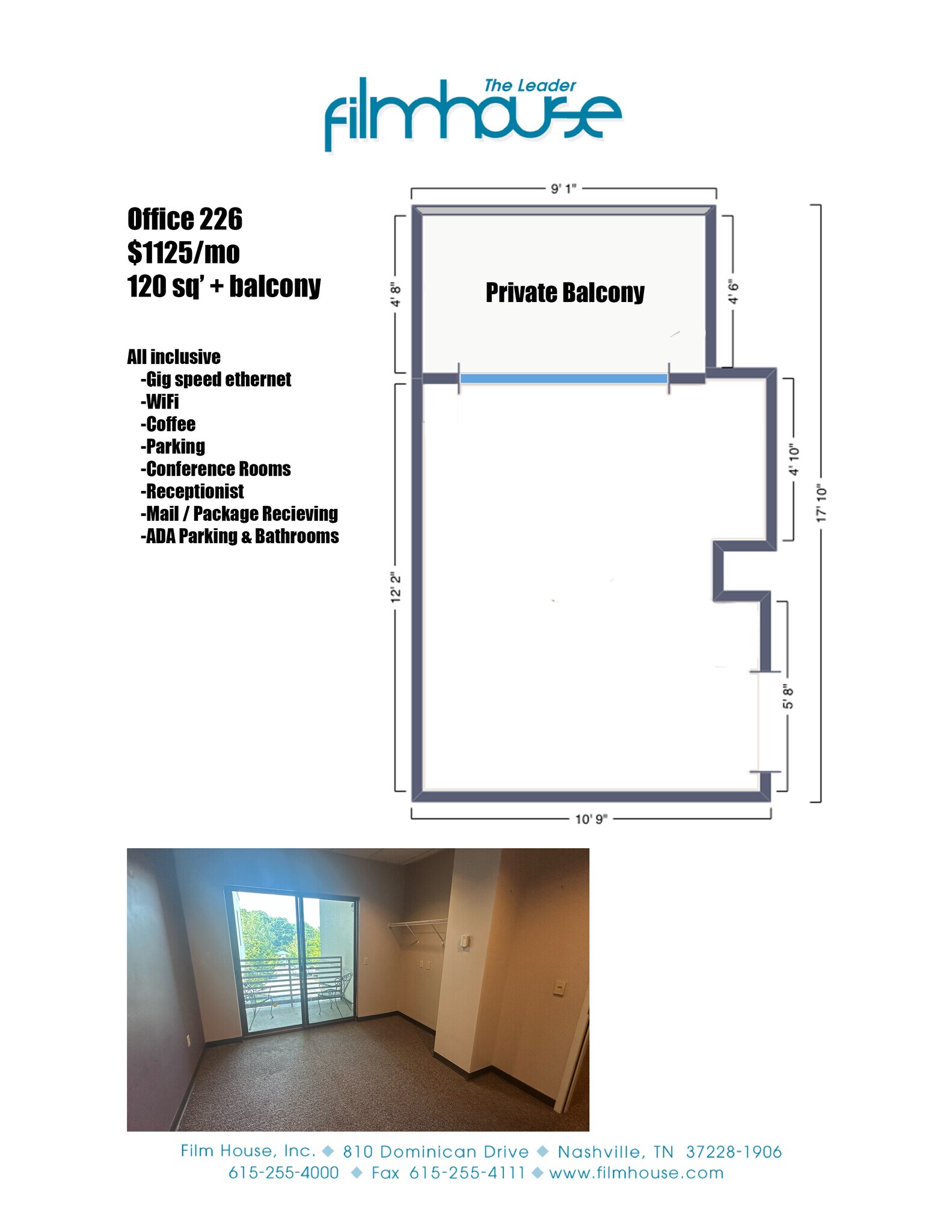 810 Dominican Dr, Nashville, TN à louer Plan d’étage– Image 1 sur 1