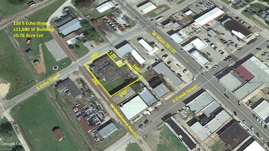 120 S Echo St, Holdenville, OK - VUE AÉRIENNE  vue de carte - Image1