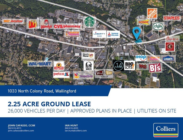 1033 N Colony Rd, Wallingford, CT à louer - Photo de l’immeuble – Image 1 sur 1