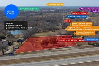 Plus de détails pour 14255 US Highway 287, Fort Worth, TX - Terrain à vendre