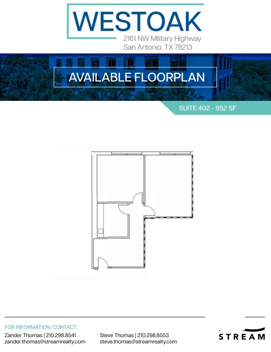 2161 NW Military Hwy, San Antonio, TX à louer Plan d’étage– Image 1 sur 1