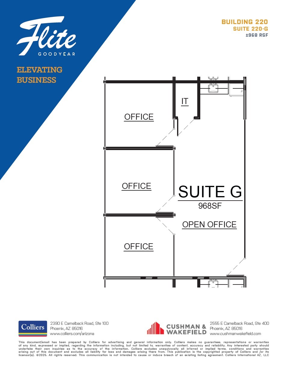 1300 S Litchfield Rd, Goodyear, AZ à louer Plan d’étage– Image 1 sur 1