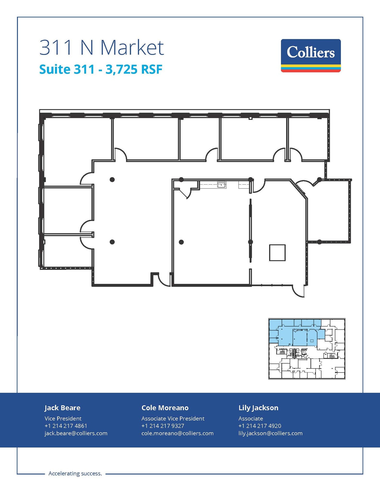 311 N Market St, Dallas, TX à louer Plan d’étage– Image 1 sur 10