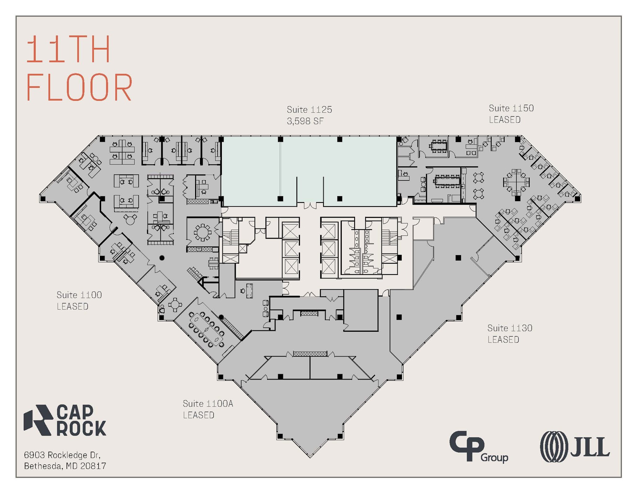 6903 Rockledge Dr, Bethesda, MD à louer Plan d’étage– Image 1 sur 1