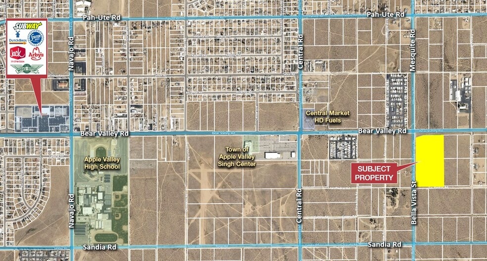 22915 Bear Valley Rd, Apple Valley, CA à vendre - Aérien – Image 1 sur 2