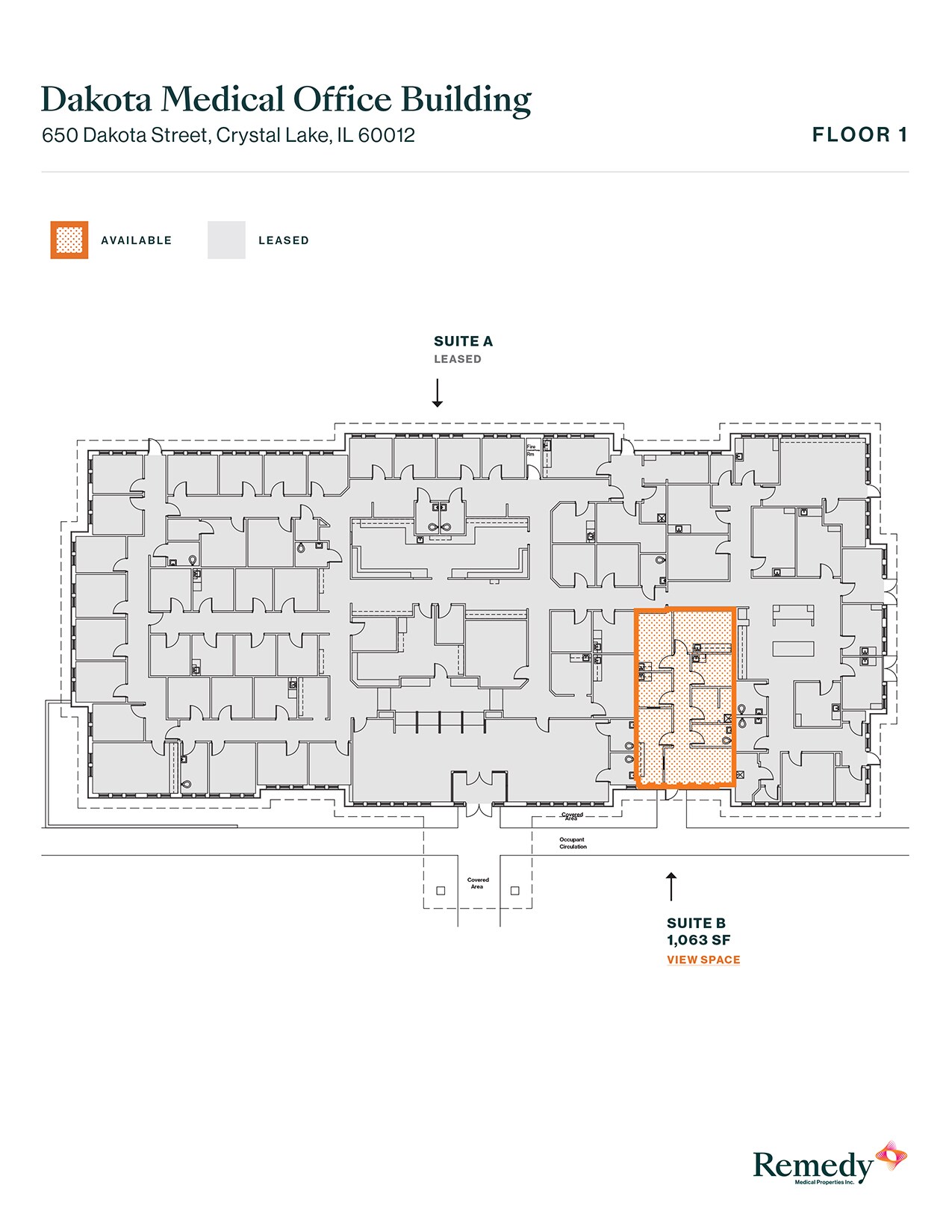 650 Dakota St, Crystal Lake, IL à louer Plan d’étage– Image 1 sur 1