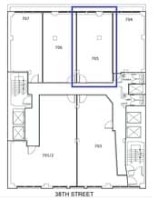 262 W 38th St, New York, NY à louer Plan d’étage– Image 1 sur 1