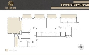 550 Biltmore Way, Coral Gables, FL à louer Plan d’étage– Image 1 sur 1