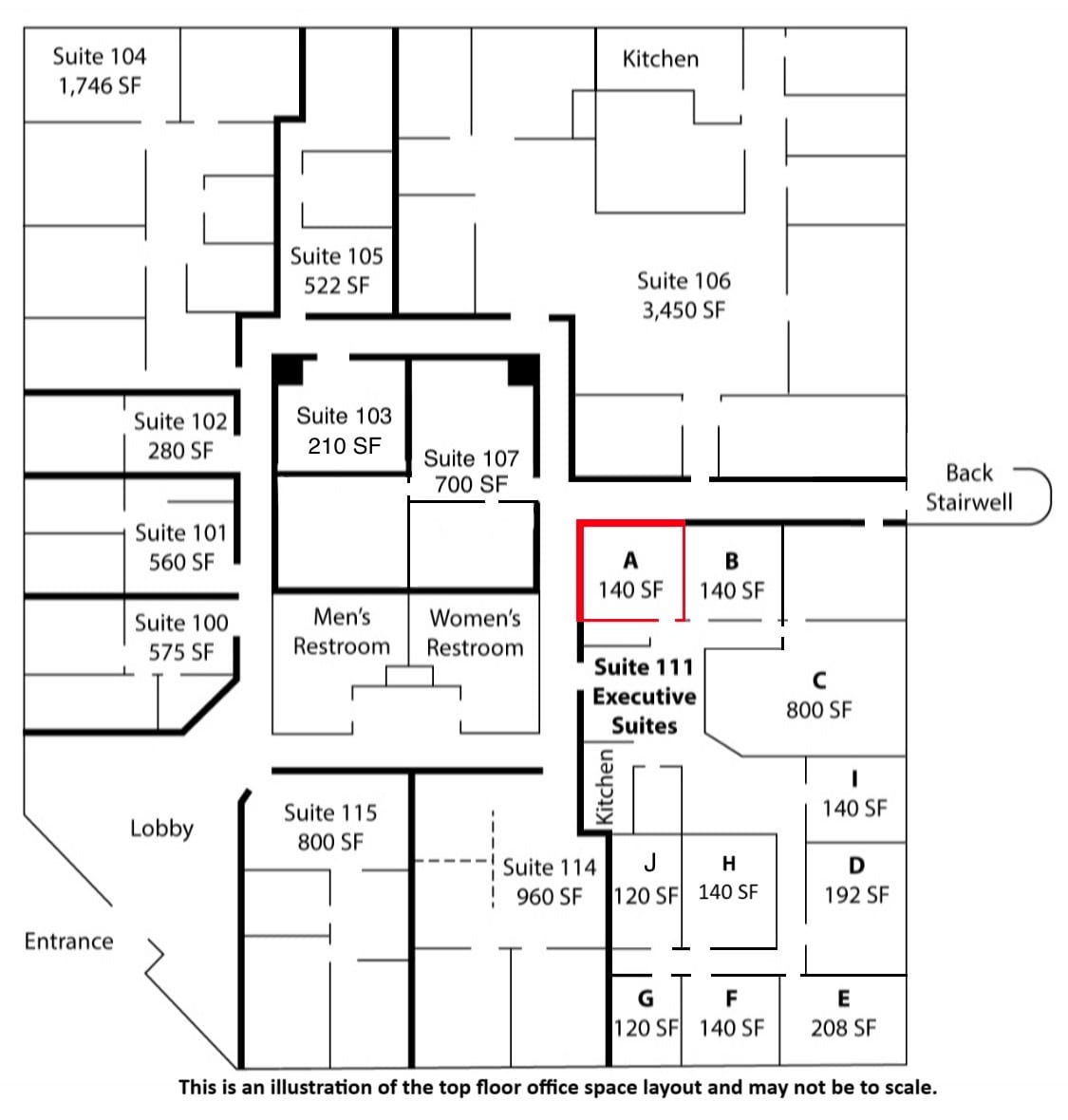 7950 S Lincoln St, Littleton, CO à louer Plan d’étage– Image 1 sur 1
