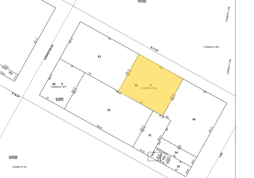 170 E 77th St, New York, NY à vendre - Plan cadastral – Image 2 sur 3