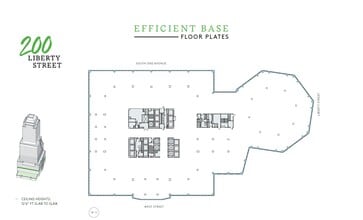 200 Liberty St, New York, NY à louer Plan d’étage– Image 1 sur 5
