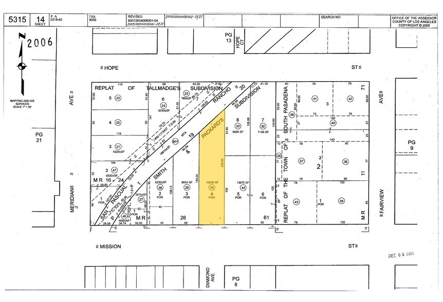 1020 Mission St, South Pasadena, CA à louer - Plan cadastral – Image 3 sur 36