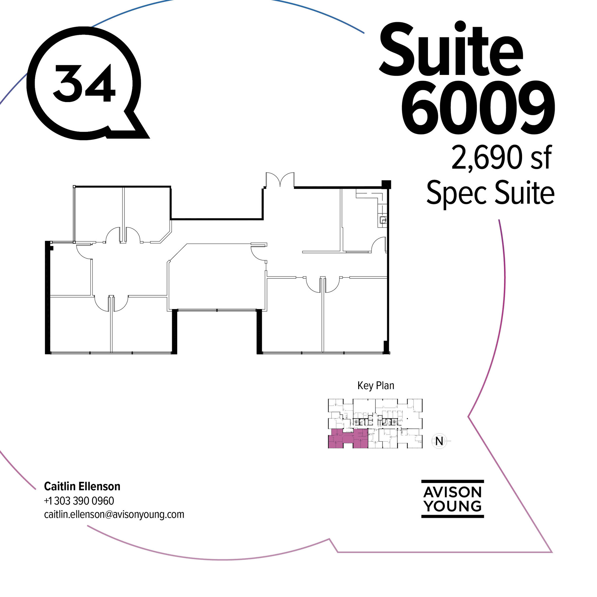 3401 Quebec St, Denver, CO à louer Plan d’étage– Image 1 sur 5