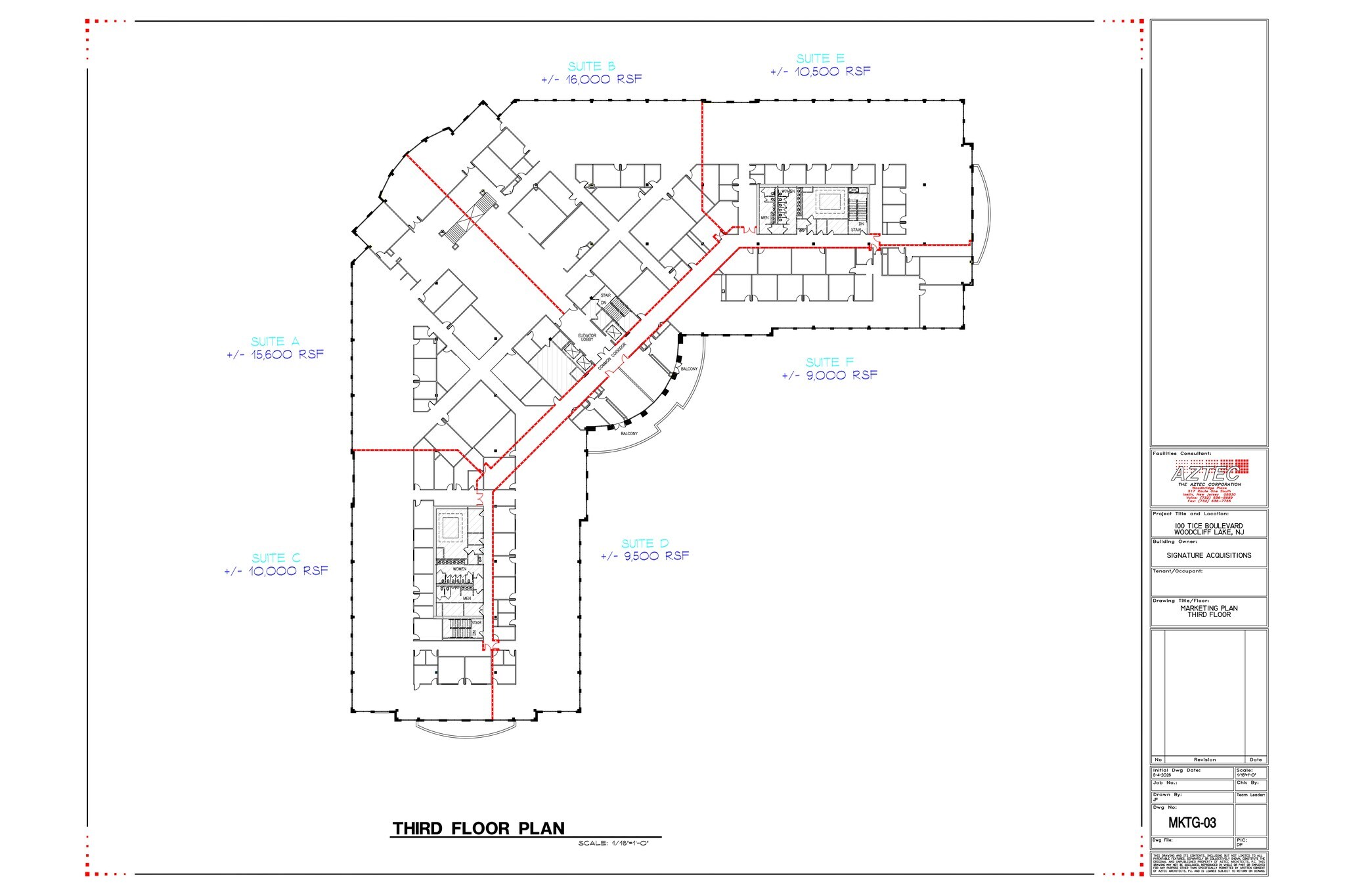 100 Tice Blvd, Woodcliff Lake, NJ à louer Plan de site– Image 1 sur 1