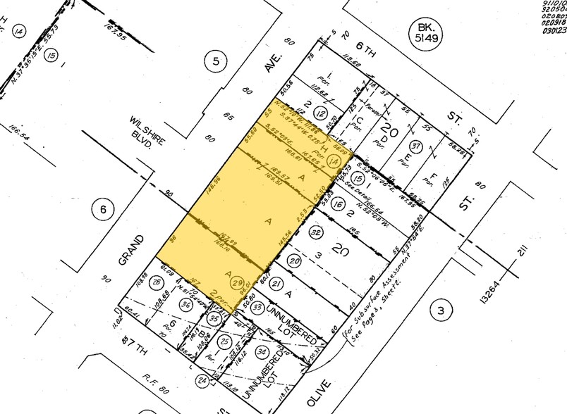 624 S Grand Ave, Los Angeles, CA à louer - Plan cadastral – Image 2 sur 5