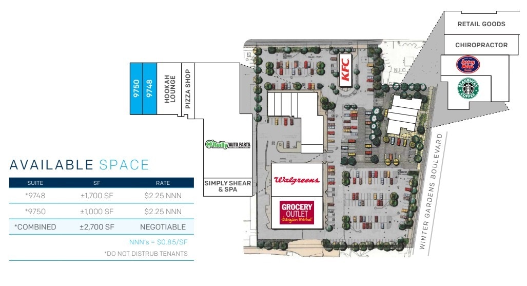 9728-9760 Winter Gardens Blvd, Lakeside, CA à louer Plan de site– Image 1 sur 1