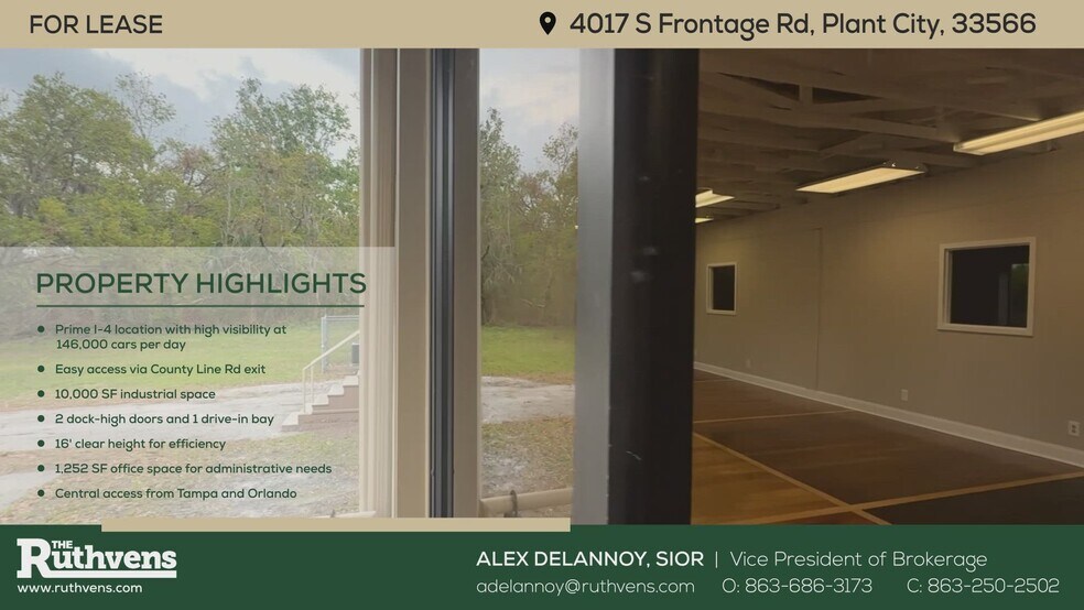 4017 S Frontage Rd, Plant City, FL à louer - Vidéo sur l’annonce professionnelle – Image 3 sur 15