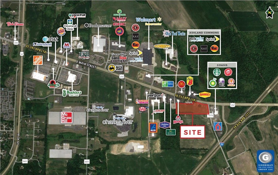 725 US Highway 250, Ashland, OH à vendre - Aérien – Image 3 sur 9
