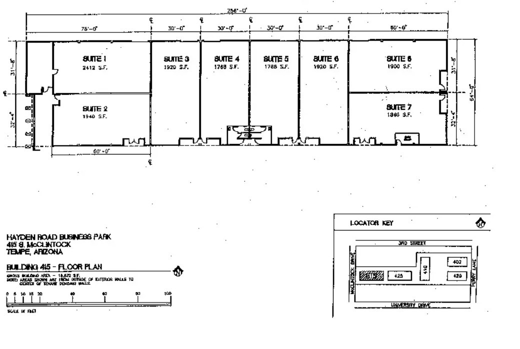 410 S Perry Ln, Tempe, AZ à louer Plan de site– Image 1 sur 1