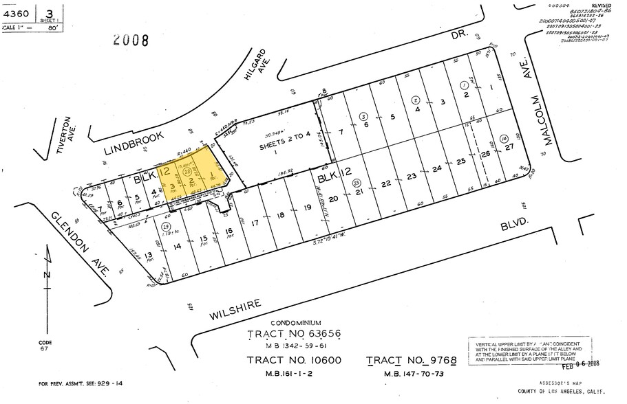 10850 Lindbrook Dr, Los Angeles, CA à louer - Plan cadastral – Image 3 sur 3